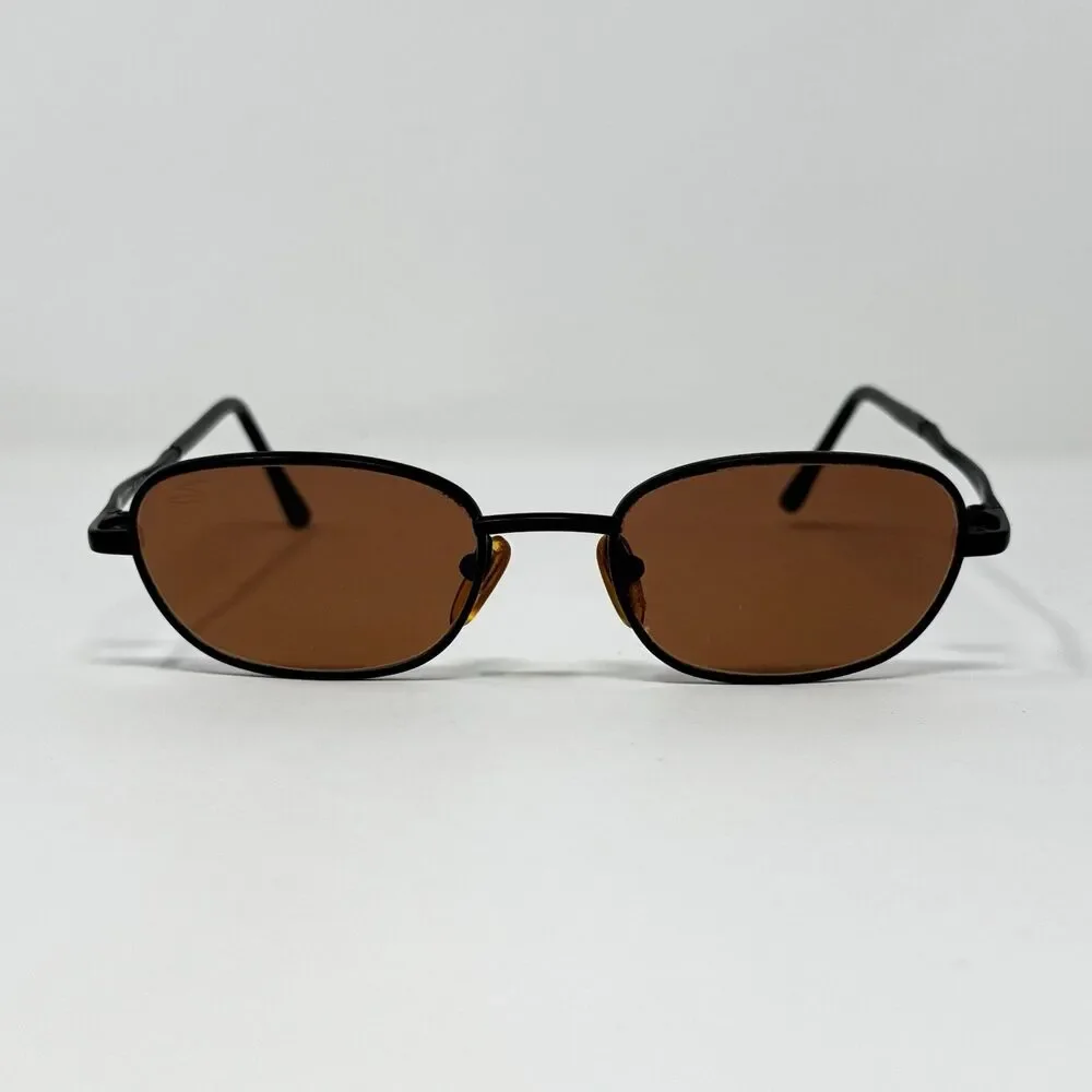 Serengeti 6470 Tradewind Black Drivers Sunglasses Brown Lenses 47-18-145 Vintage